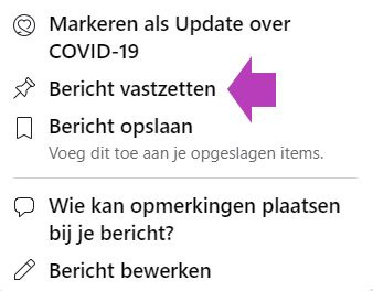 Pin facebook post
