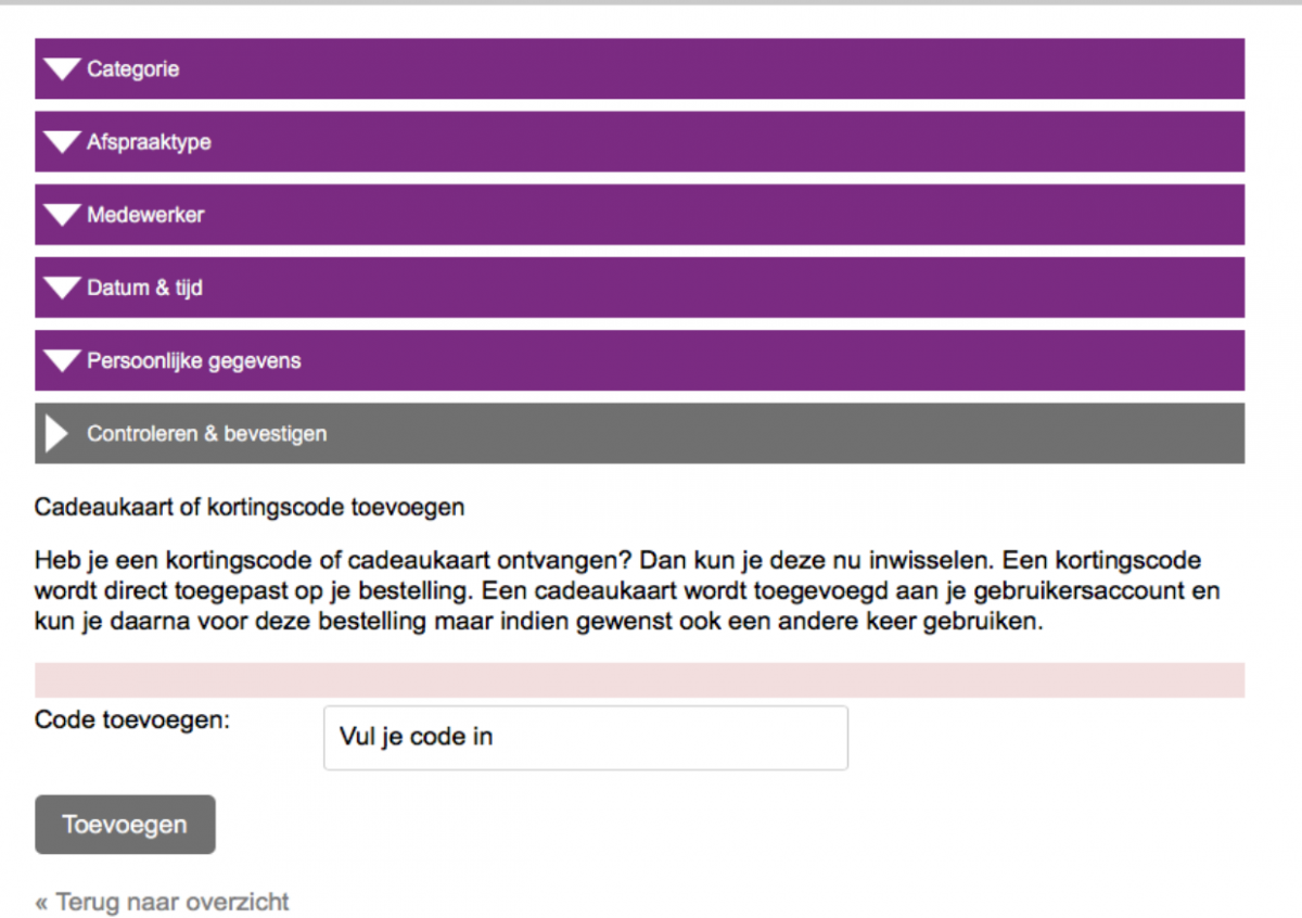 korting klant