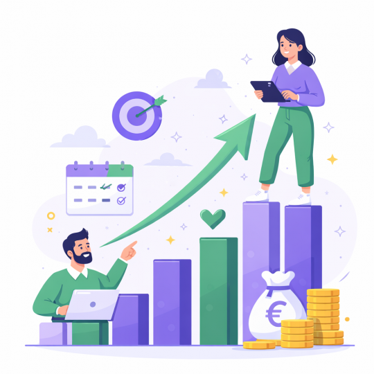 Een illustratie voor groei 